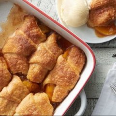 Easy Peach Crescent Dumplings