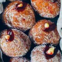 Irish Blackberry Jam and Custard Donuts Irish Blackberry Jam and Custard Donuts